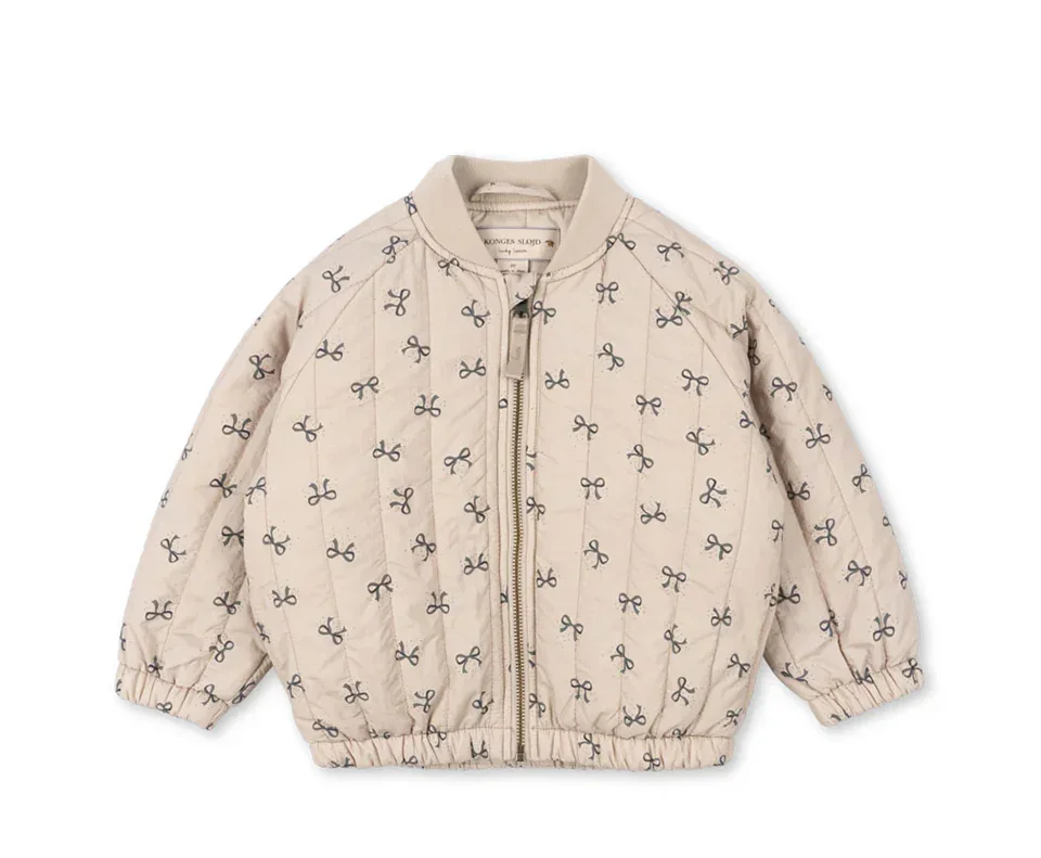 -Cute Fruit Kitten Candy Pattern Embroidered Winter Coat Zipper Baseball Jacket for Children Back Printed 2026 New Children Coat