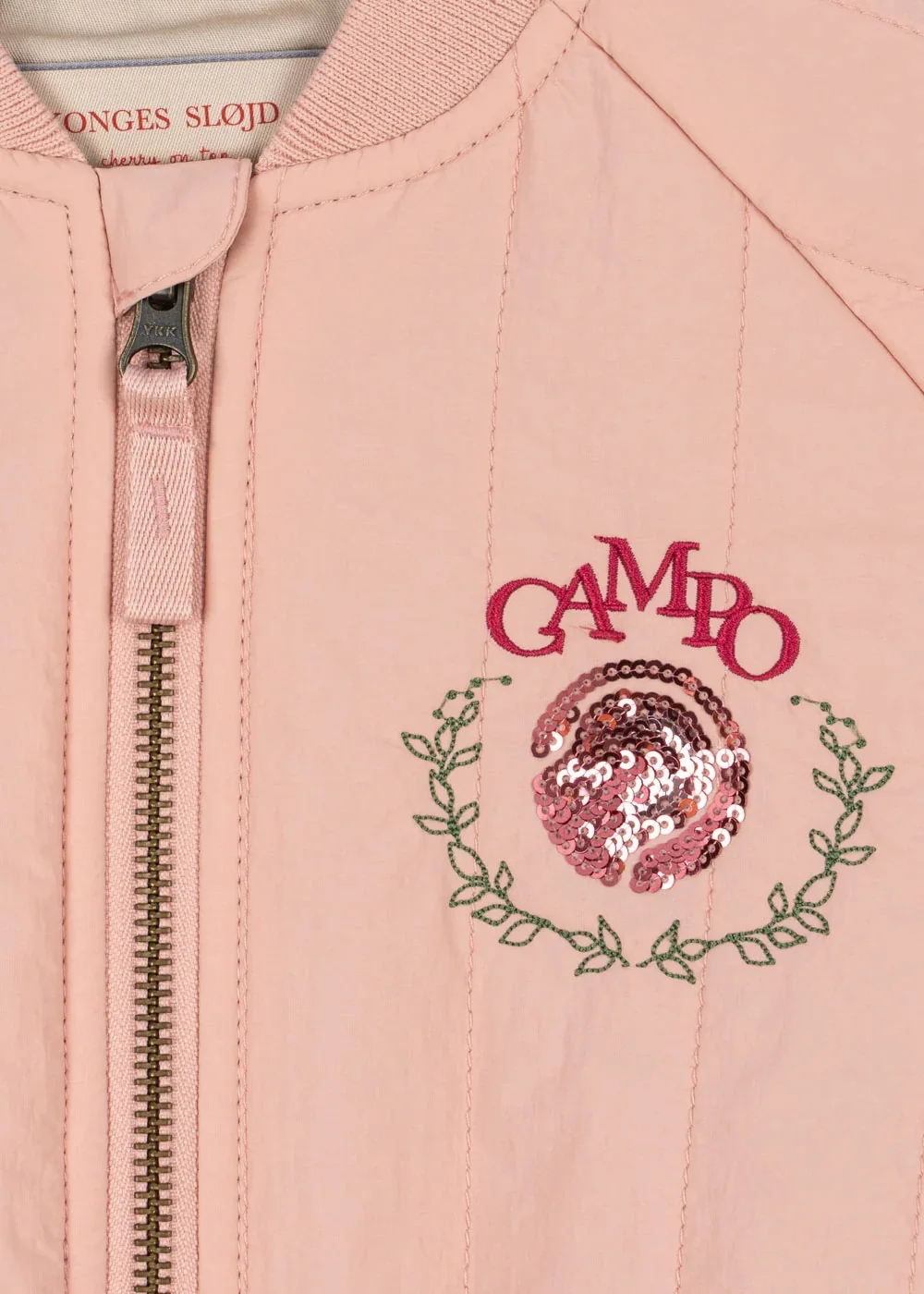 -Cute Fruit Kitten Candy Pattern Embroidered Winter Coat Zipper Baseball Jacket for Children Back Printed 2026 New Children Coat
