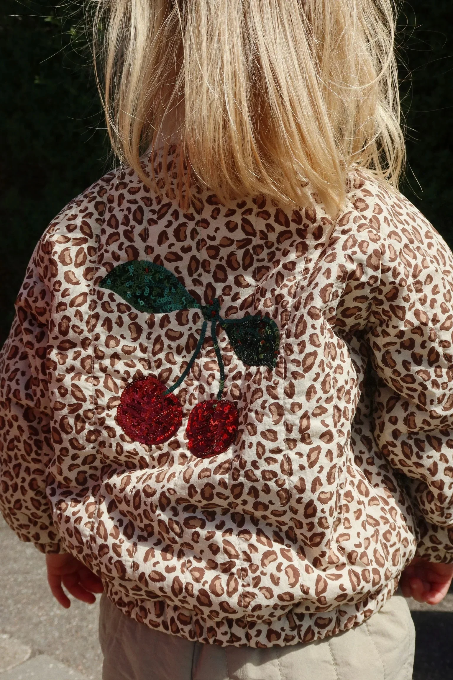 -Cute Fruit Kitten Candy Pattern Embroidered Winter Coat Zipper Baseball Jacket for Children Back Printed 2026 New Children Coat