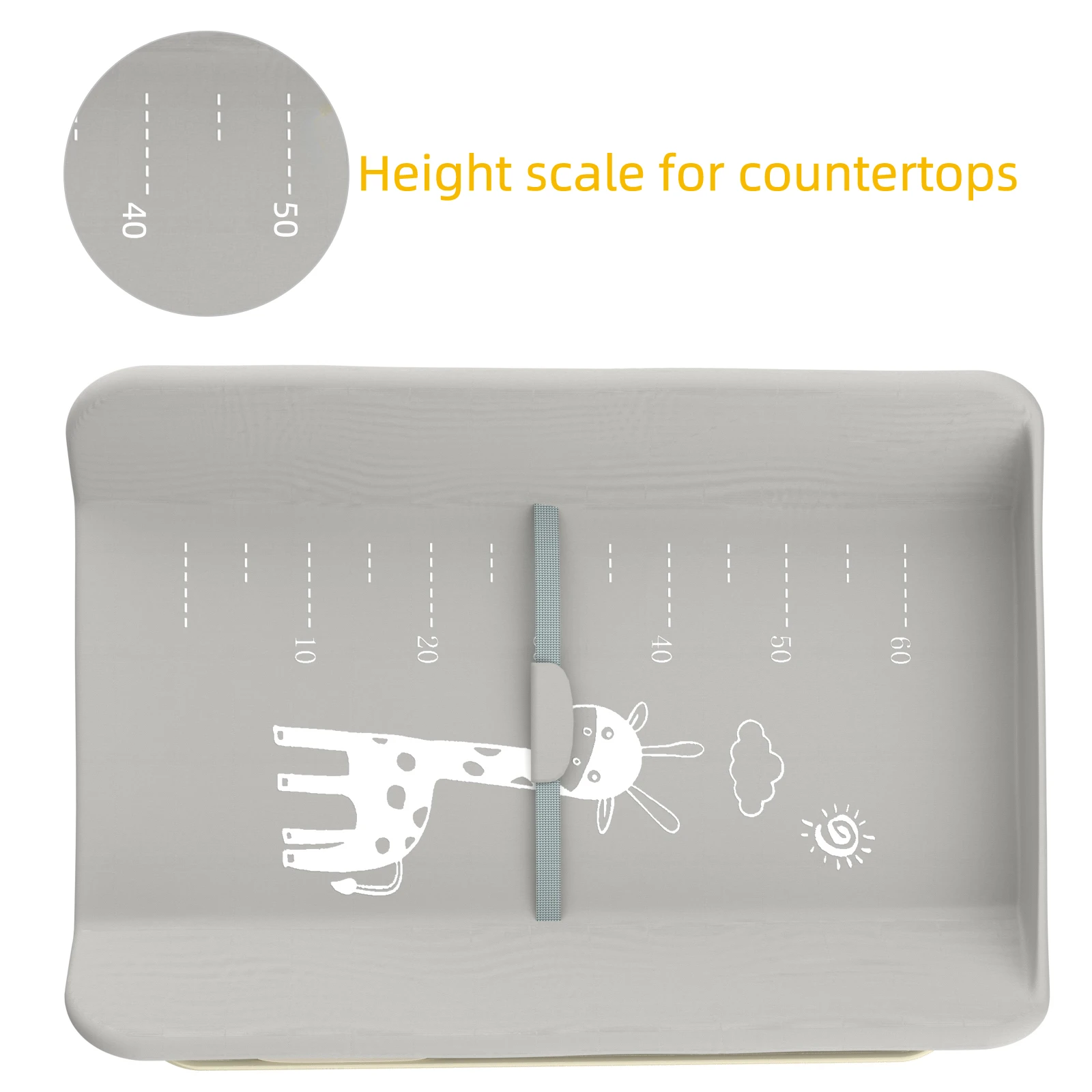 Changing Table with Wheels, with Storage Basket on Side Iron Frame, Max Load 25 kg for Newborns, Ergonomic Design, Storage, for Newborns