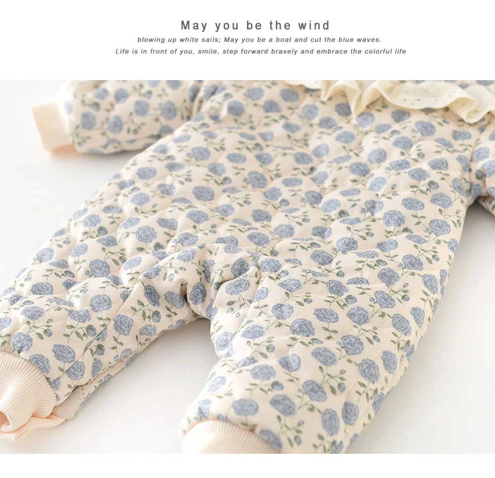 2026 Winter Plush Thicken Baby Romper Toddler Girls Boys Jumpsuit One-Pieces Bodysuits Baby Padded Thickened Crawling Suit