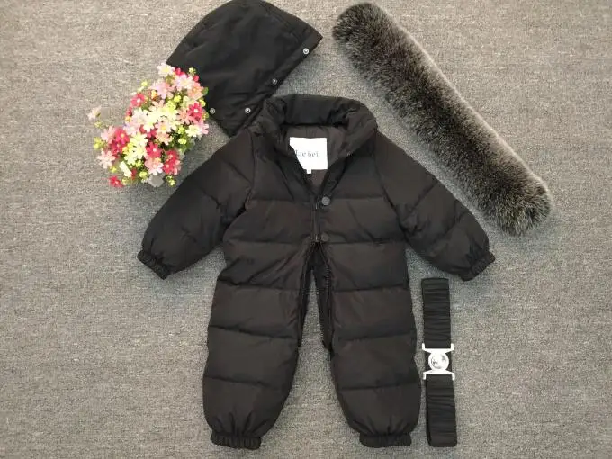 Russian Winter -30 Degree Baby Rompers Thick Down Boys Costume Girls Warm Snowsuit Kid Jumpsuit Toddler Outerwear Baby Wear