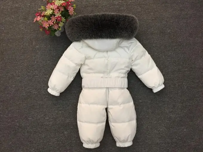 Russian Winter -30 Degree Baby Rompers Thick Down Boys Costume Girls Warm Snowsuit Kid Jumpsuit Toddler Outerwear Baby Wear