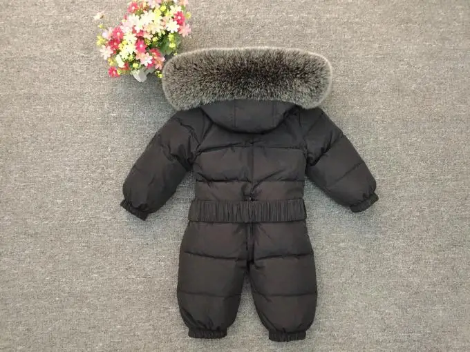 Russian Winter -30 Degree Baby Rompers Thick Down Boys Costume Girls Warm Snowsuit Kid Jumpsuit Toddler Outerwear Baby Wear