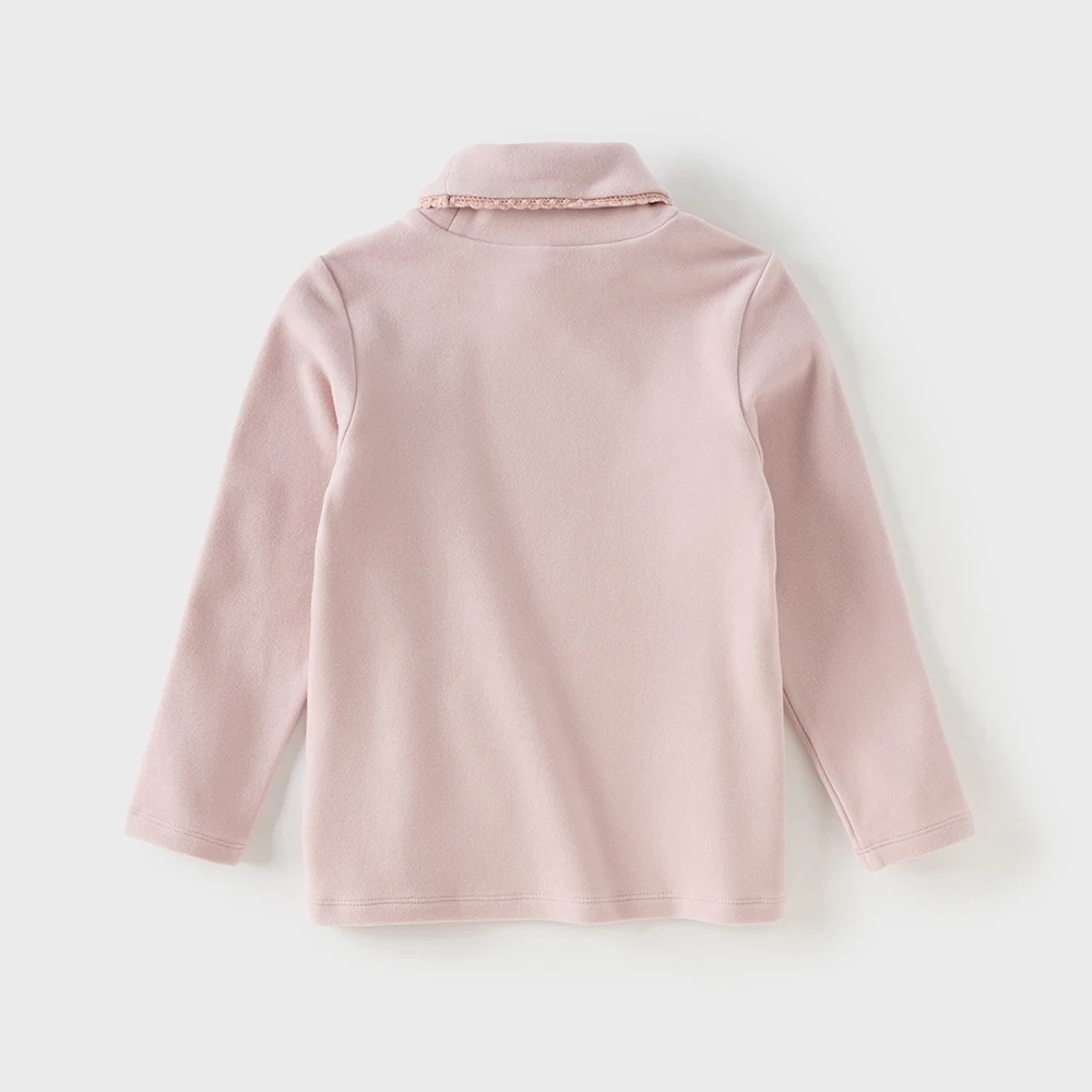 Dave Bella Children T-shirts Girls Baby Autumn Winter Fashion Casual Half High Collar Long sleeves Girls Base Layers DB4253764