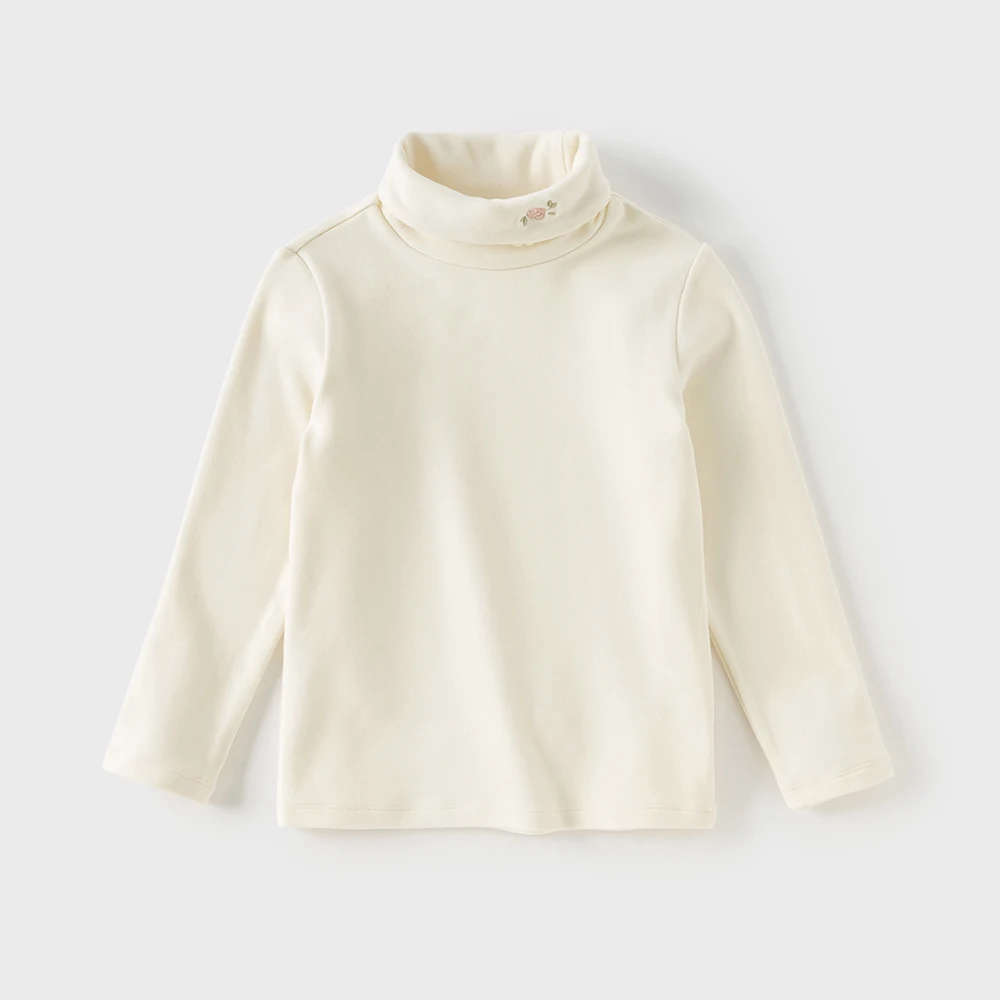 Dave Bella Children T-shirts Girls Baby Autumn Winter Fashion Casual Half High Collar Long sleeves Girls Base Layers DB4253764