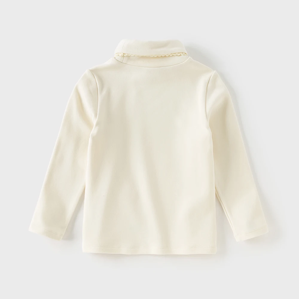 Dave Bella Children T-shirts Girls Baby Autumn Winter Fashion Casual Half High Collar Long sleeves Girls Base Layers DB4253764