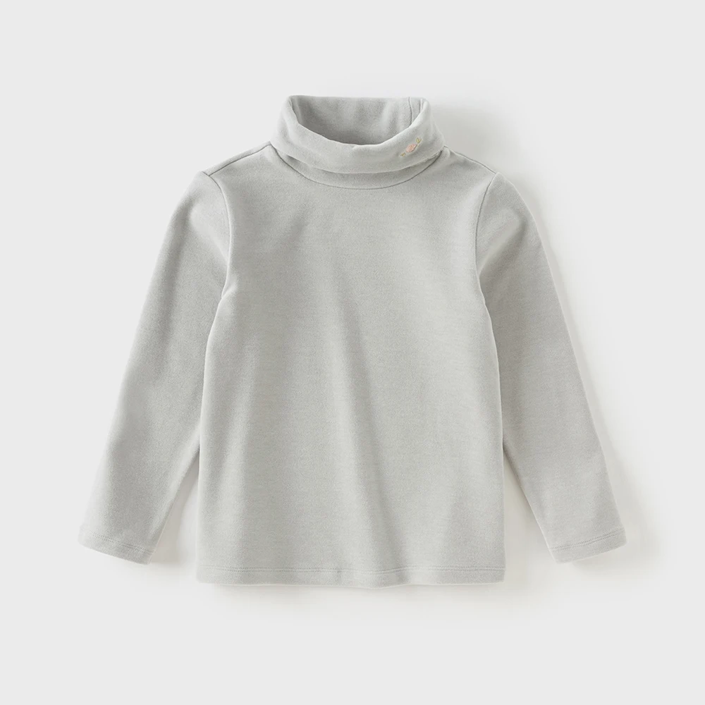 Dave Bella Children T-shirts Girls Baby Autumn Winter Fashion Casual Half High Collar Long sleeves Girls Base Layers DB4253764