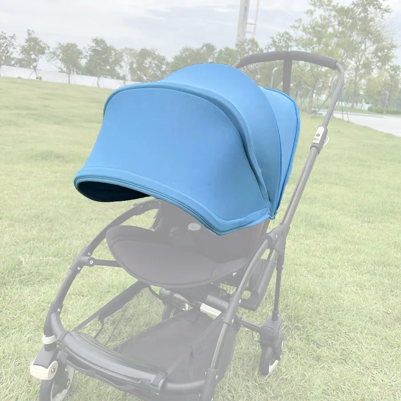Stroller Sun Canopy For Bee3/5/6 Pushchair Basket Extendable Sunshade Baby Buggy Replace Roof Pram Hood With Mesh Window