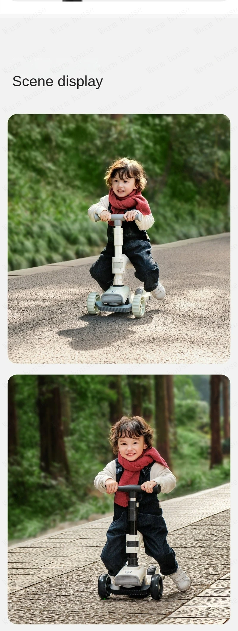 4in1 baby stroller Scooter Baby Foldable Yo-yo Car 2-7 Years Old Can Sit and Ride Multifunctional Children's trolley car