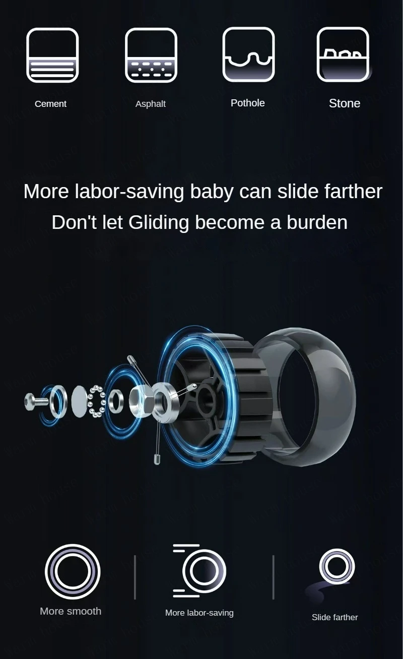 4in1 baby stroller Scooter Baby Foldable Yo-yo Car 2-7 Years Old Can Sit and Ride Multifunctional Children's trolley car