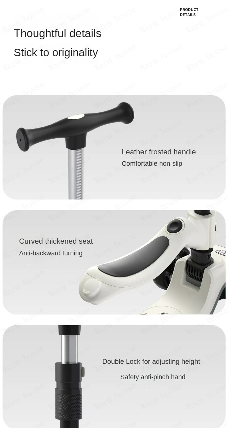 4in1 baby stroller Scooter Baby Foldable Yo-yo Car 2-7 Years Old Can Sit and Ride Multifunctional Children's trolley car