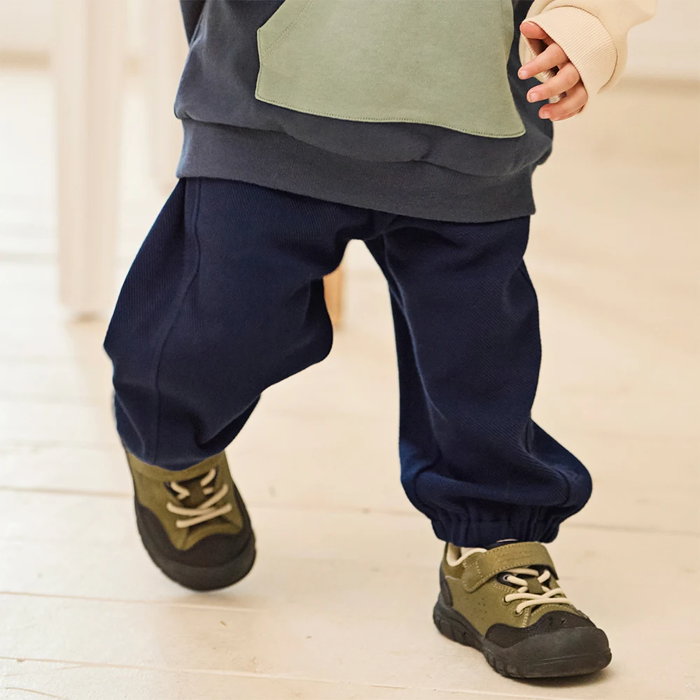 Dave Bella Children Knitted Jogger Pants Autumn Spring Boys Cotton Knitted Pants Elastic Waist Casual Sports Trousers DB3251818