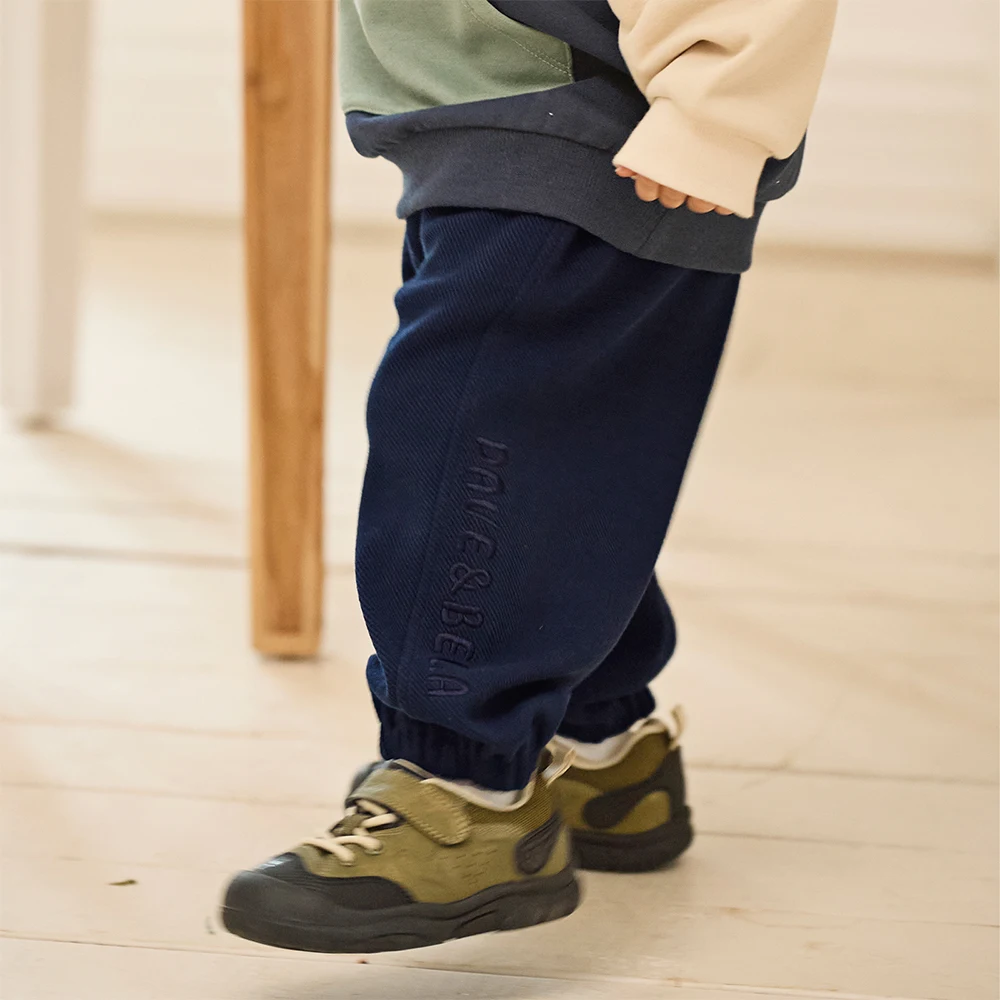 Dave Bella Children Knitted Jogger Pants Autumn Spring Boys Cotton Knitted Pants Elastic Waist Casual Sports Trousers DB3251818