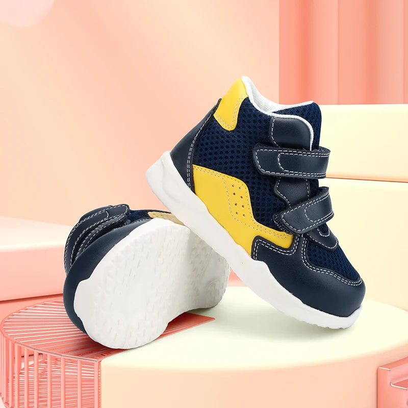 Toddler First Walking Shoes Kids Orthotic Sneakers for Boys Girls Princepard AFO Leather Corrective Trainers with Arch Support