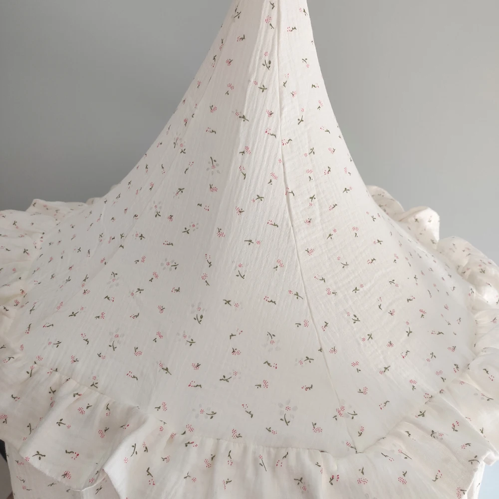 OEKO-Tex Certificated Premium Muslin 100% Cotton Bed Baldachin Hanging Play Canopy for Baby Kids Room