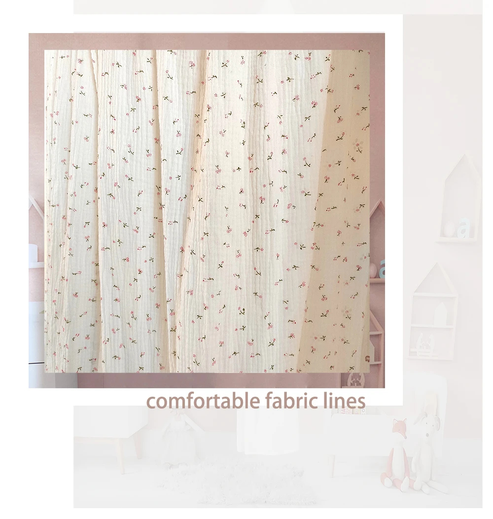 OEKO-Tex Certificated Premium Muslin 100% Cotton Bed Baldachin Hanging Play Canopy for Baby Kids Room