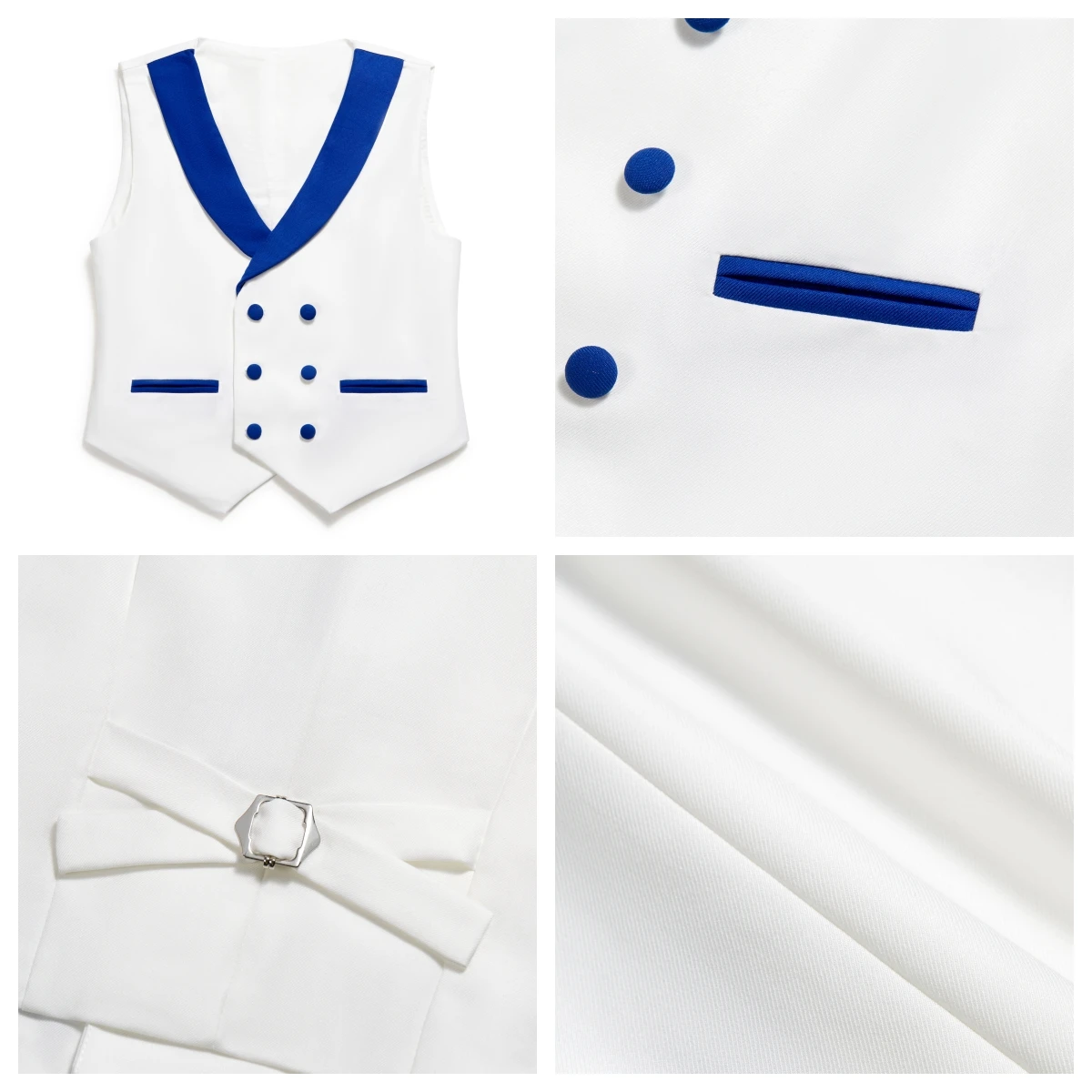 Newest Kids Suit Set 2-14 Years Single Button Boy's 4 Pieces Formal Suits Blazer Vest Pants Wedding Guest Tuxedo Piano Suit