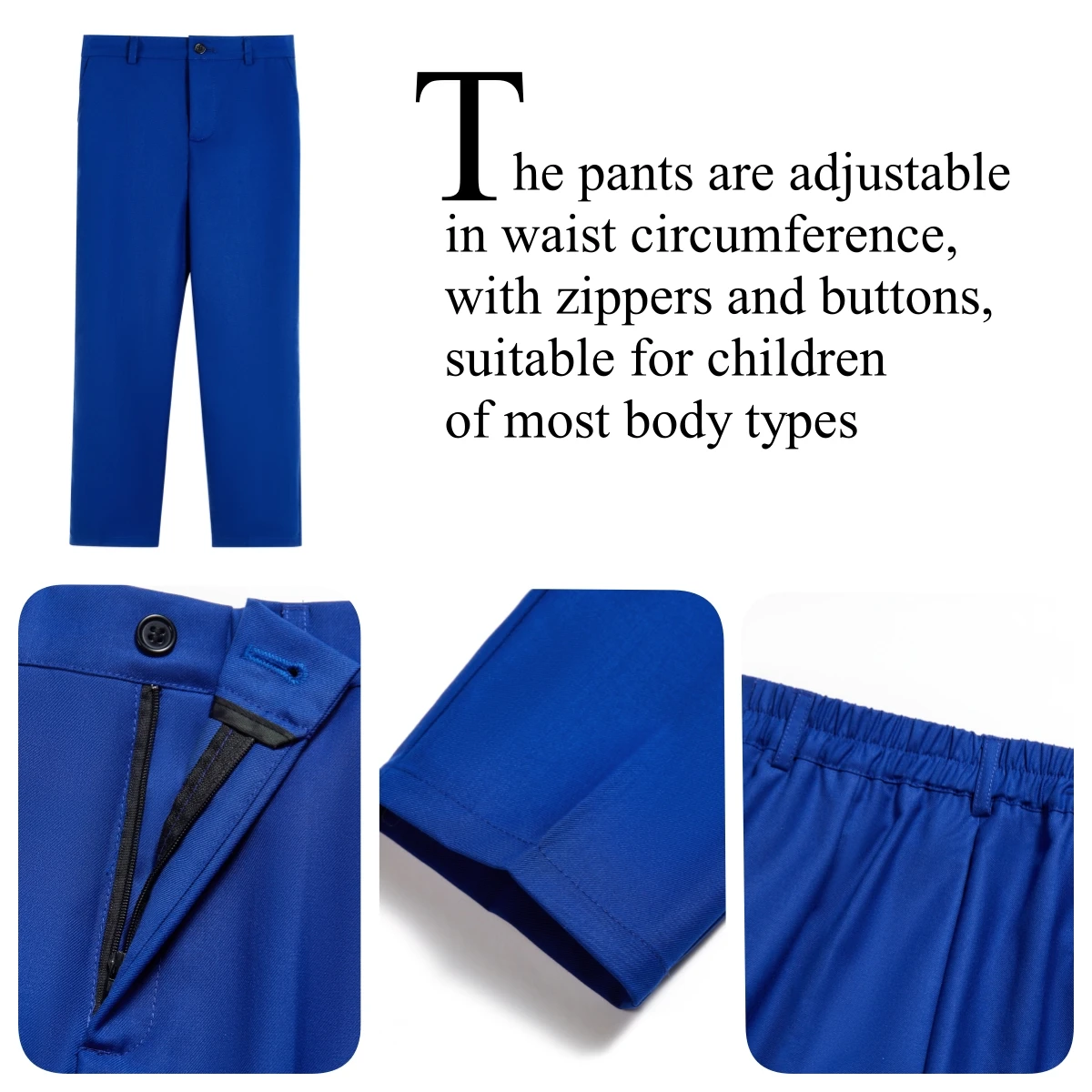 Newest Kids Suit Set 2-14 Years Single Button Boy's 4 Pieces Formal Suits Blazer Vest Pants Wedding Guest Tuxedo Piano Suit