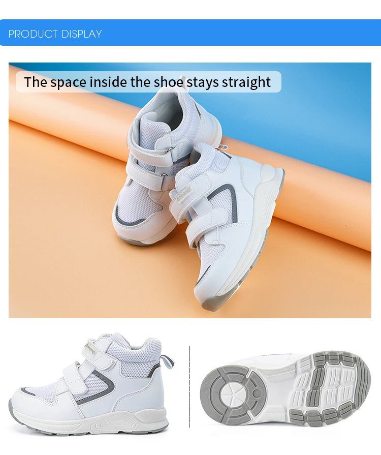 Princepard Children Orthopedic Sneakers for Flatfeet Ankle Support Kids Sport Running Shoes with Insole Corrective Boys Girls
