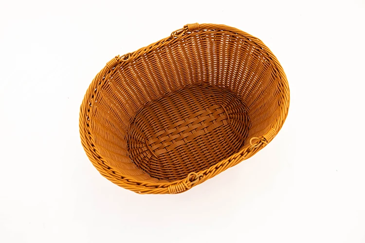 Simple Rattan Basket Photography Props Newborn Photoshoot Props Handmade Woven Retro Bamboo Baskets Studio Shooting Accessories