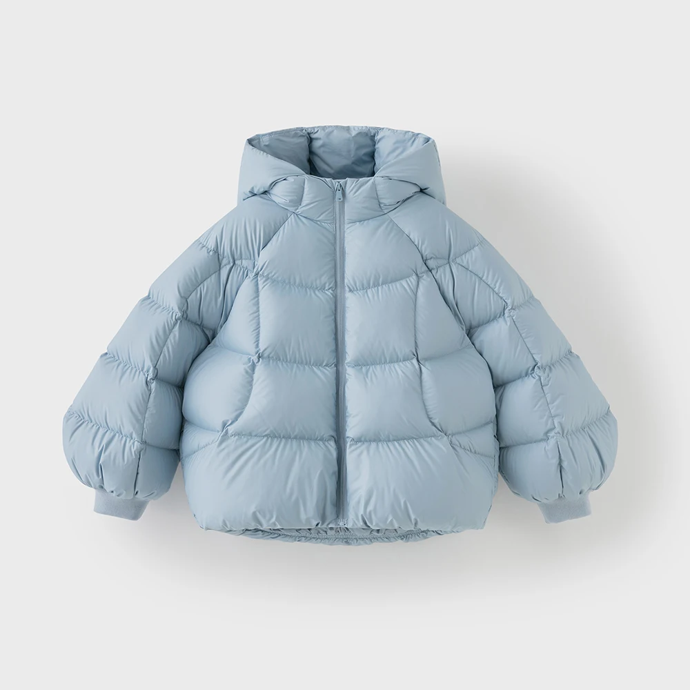 Dave Bella Girls Down Jacket Autumn Winter Children Plush Thick Hooded White Duck Down Topcoat Outerwear Kids Clothing DK4254970