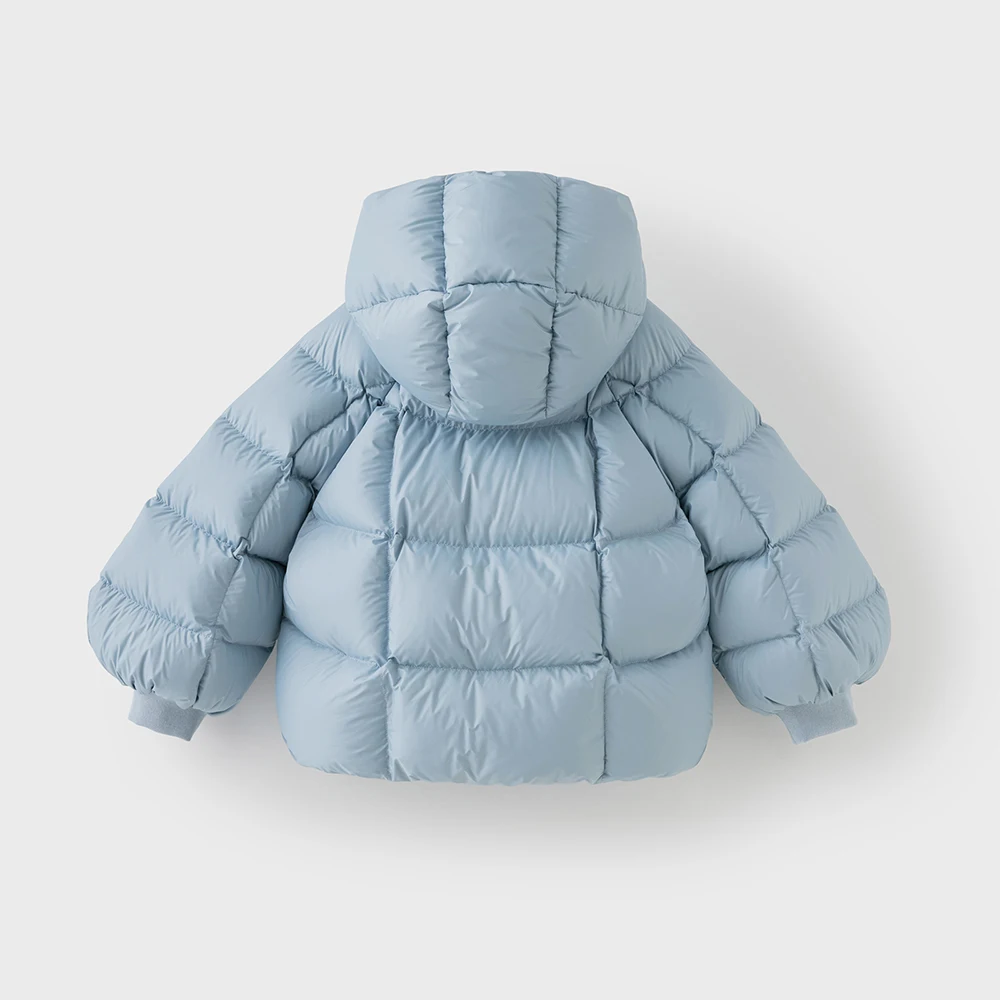 Dave Bella Girls Down Jacket Autumn Winter Children Plush Thick Hooded White Duck Down Topcoat Outerwear Kids Clothing DK4254970