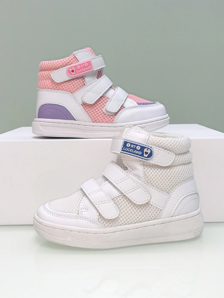 Girls Casual Running Shoes Children Demi Mesh Sneakers Toddler Kids Boys White Orthopedic School Footwear With Removable Insole