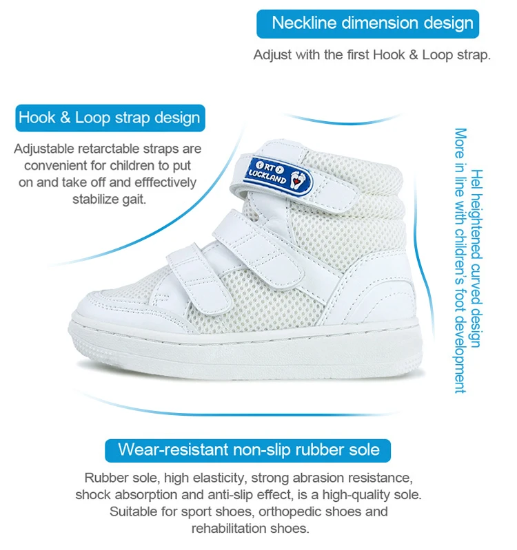 Girls Casual Running Shoes Children Demi Mesh Sneakers Toddler Kids Boys White Orthopedic School Footwear With Removable Insole