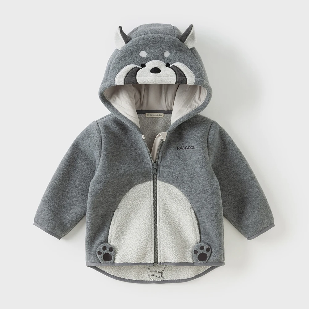 Dave Bella Children's Fleece Coat Tops Autumn Boys Girls Baby Fashion Casual Kids Hooded Jacket Outdoor New Year DBX14462-E