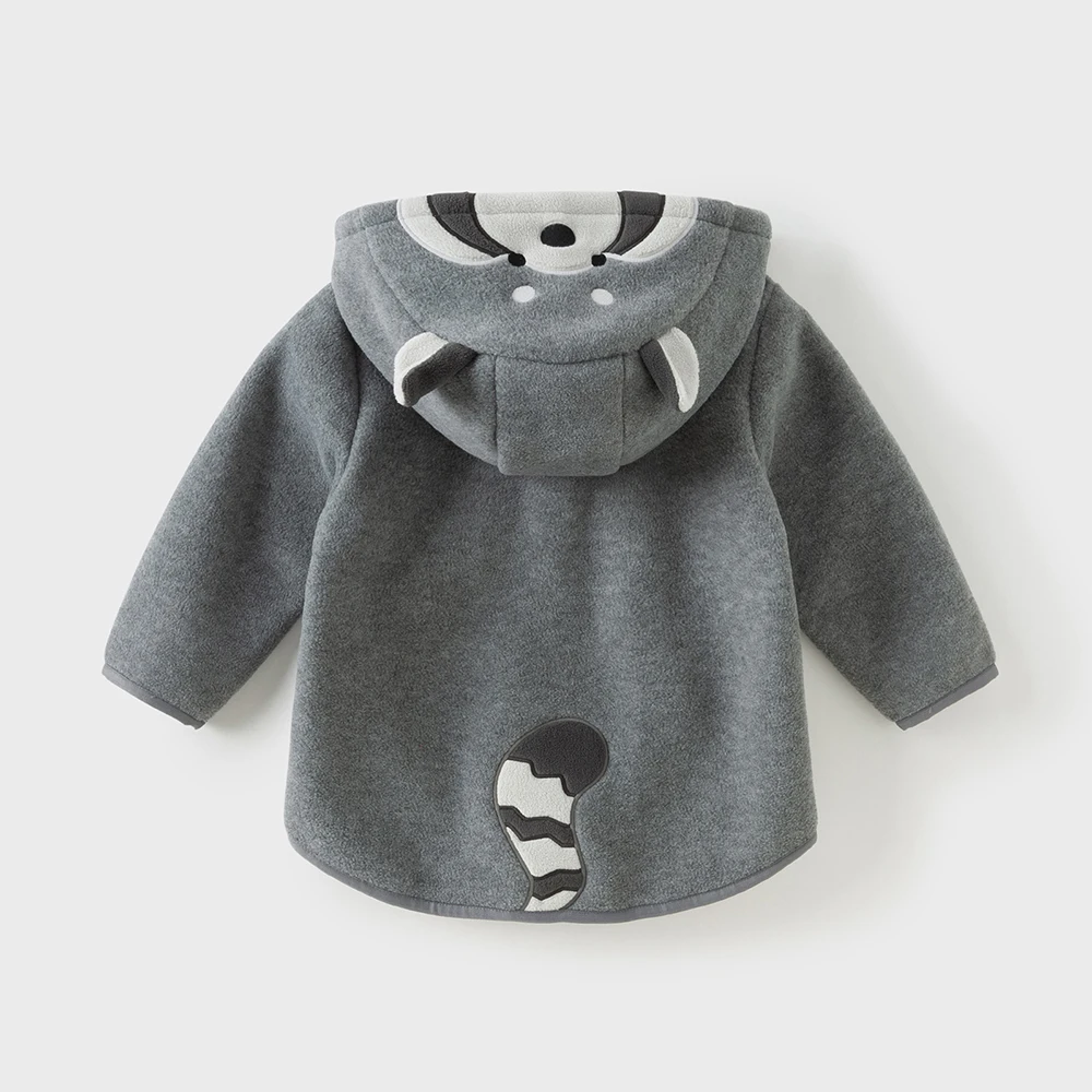 Dave Bella Children's Fleece Coat Tops Autumn Boys Girls Baby Fashion Casual Kids Hooded Jacket Outdoor New Year DBX14462-E