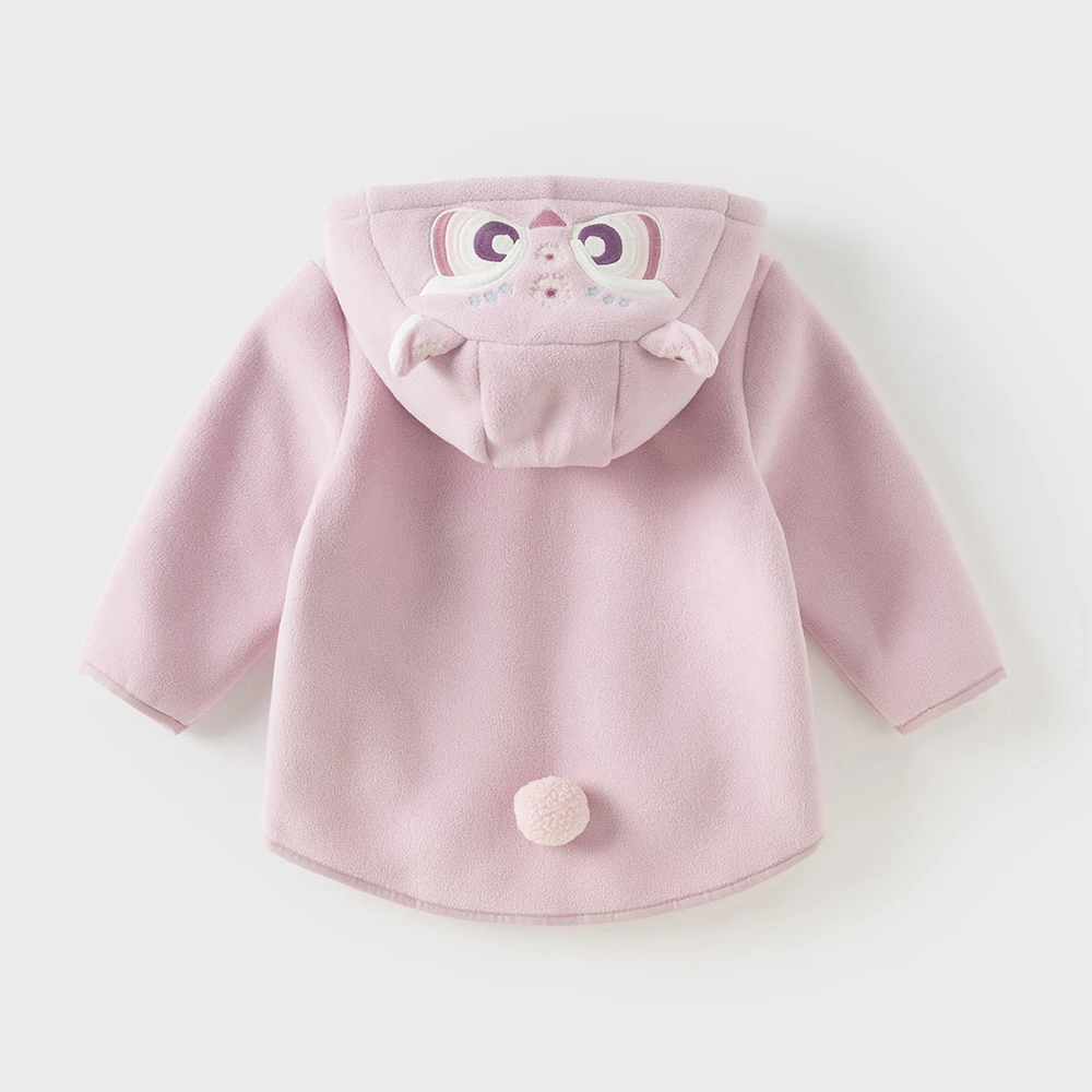 Dave Bella Children's Fleece Coat Tops Autumn Boys Girls Baby Fashion Casual Kids Hooded Jacket Outdoor New Year DBX14462-E
