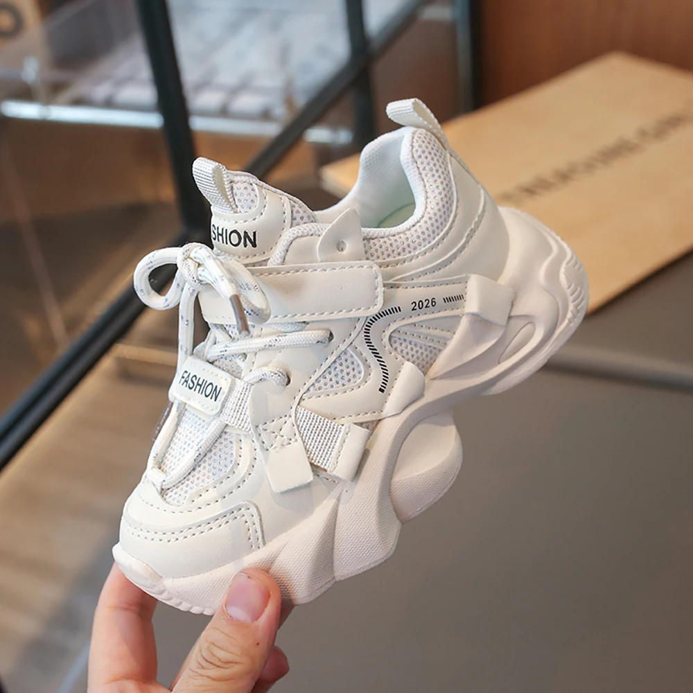 PU Leather Children's Sport Shoes Lightweight Breathable Kid's Sneakers Trend Fashion Boy's Girl's Running Shoes Children Shoes