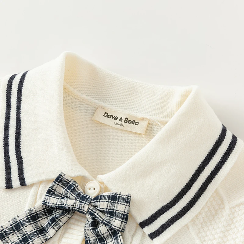 Dave Bella Children 2PCS Sweater Skirt Sets Girls Long Sleeve Cardigan Princess Skirt Party Clothes Top Dress Suits DK3241333