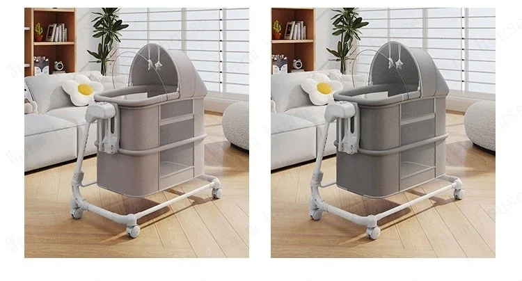 2025 New Portable Child Beds Multifunctional Children Folding Newborn Baby Cribs Child Beds Luxury Baby Bassinet Bedside Crib