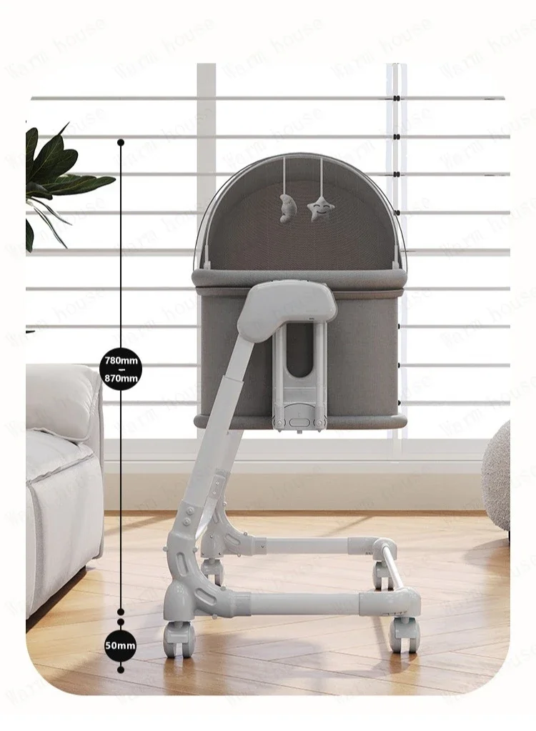 2025 New Portable Child Beds Multifunctional Children Folding Newborn Baby Cribs Child Beds Luxury Baby Bassinet Bedside Crib