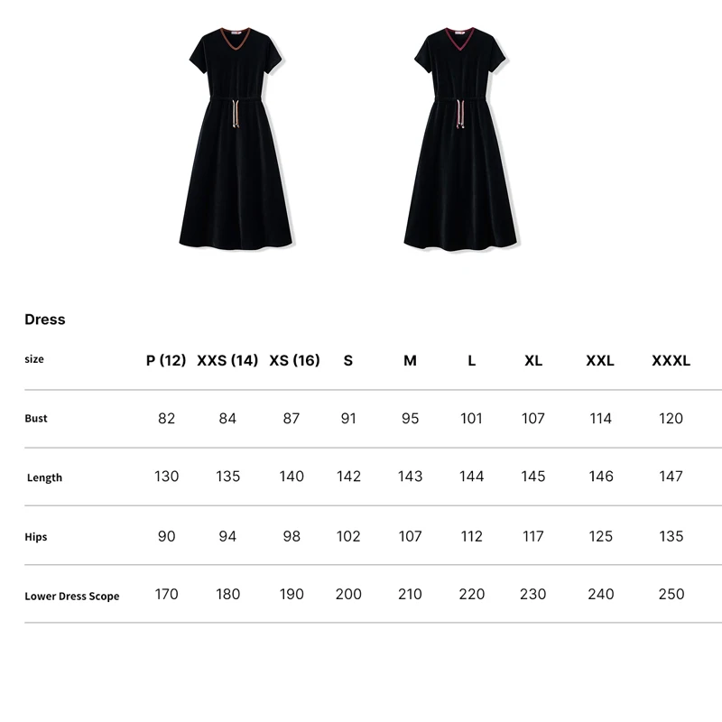Shabbos Teen/Woman Dress Winter Robe Short Sleeves Clothing Waist 2 Cord Strings Girls Black Velour Dress Sizes XS-XXXL