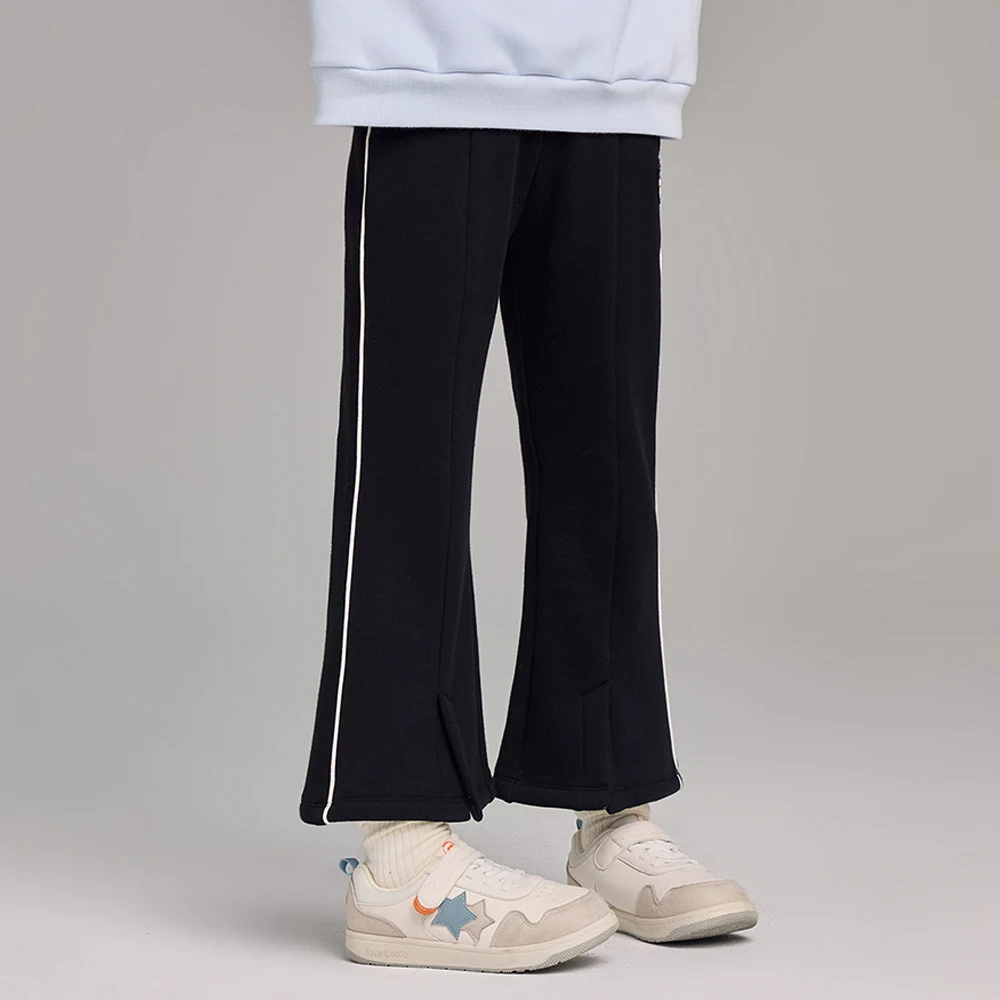 Dave Bella Girls Bootcut Velvet Pants Knitted Autumn Winter Children Loose Elastic Pants Outdoor Party Formal Trousers DK4254842