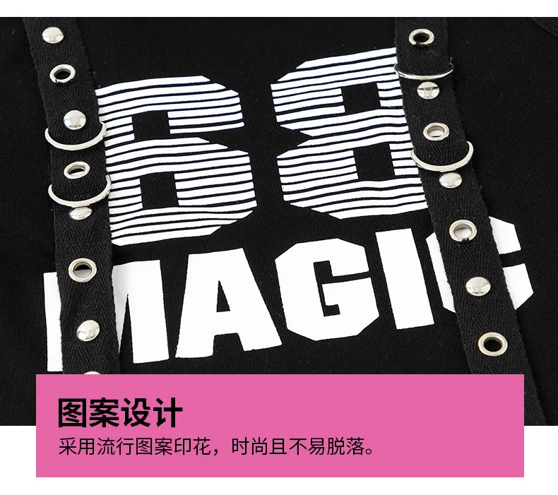 Girls K-pop Crop vest Top Love Pants Street Dance Skirts Kids Hip Hop Streetwear Children Jazz Costumes Girl Group Clothes Sets