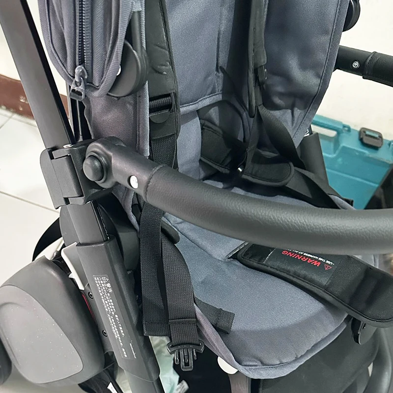 Baby Stroller Armrest For Bugaboo Ant Buggy Bumper Bar With Leather Cover Clamp Adjustable Pram Safety Fence Replace Handrail