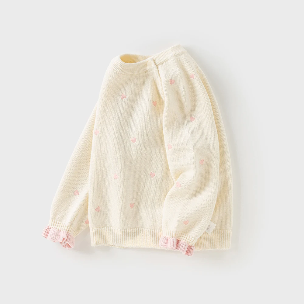 Dave Bella Girls Baby Autumn Winter Sweater Pullover Charm Cute Children Long Sleeve Sweet Knitted Top Cardigan Party DB4254247