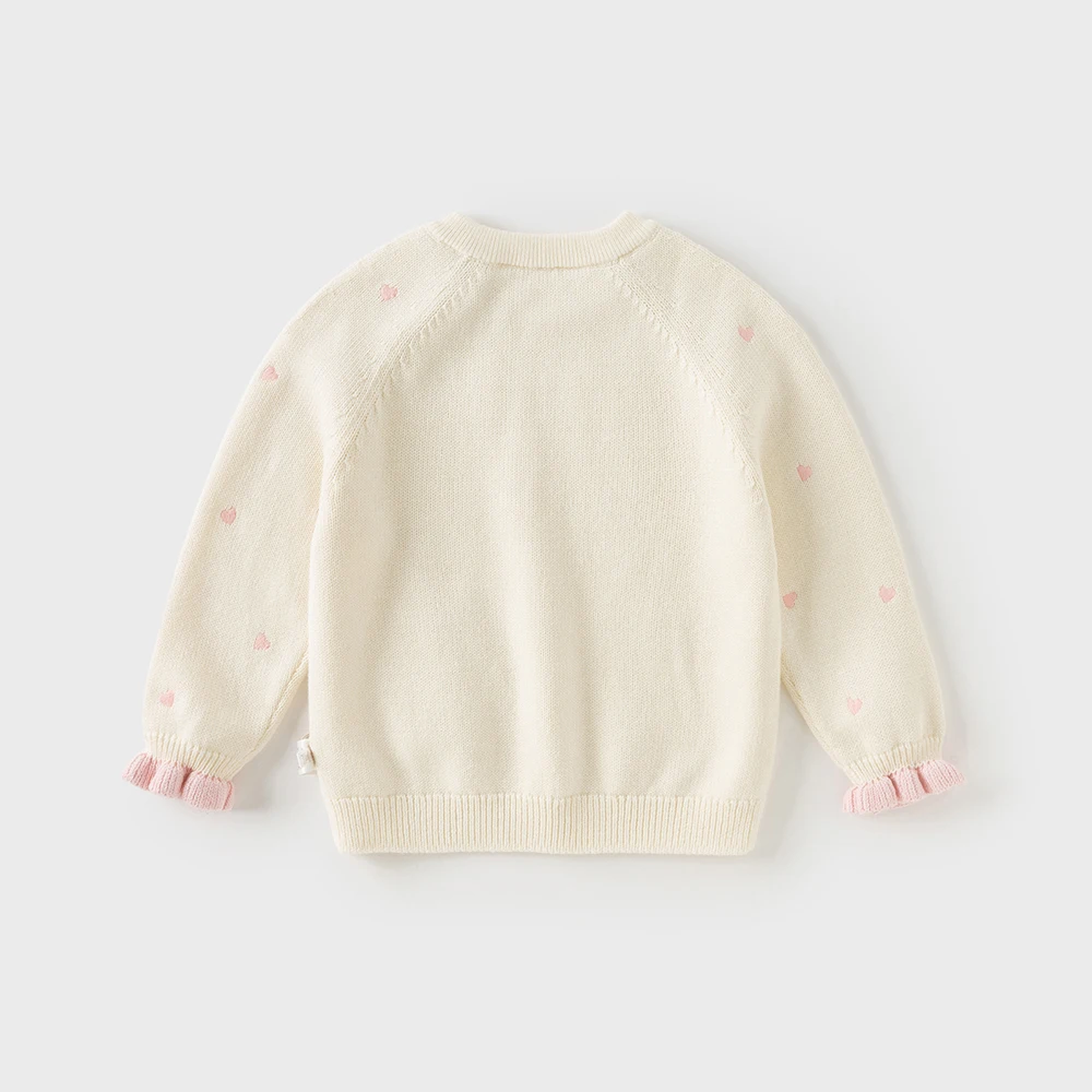 Dave Bella Girls Baby Autumn Winter Sweater Pullover Charm Cute Children Long Sleeve Sweet Knitted Top Cardigan Party DB4254247
