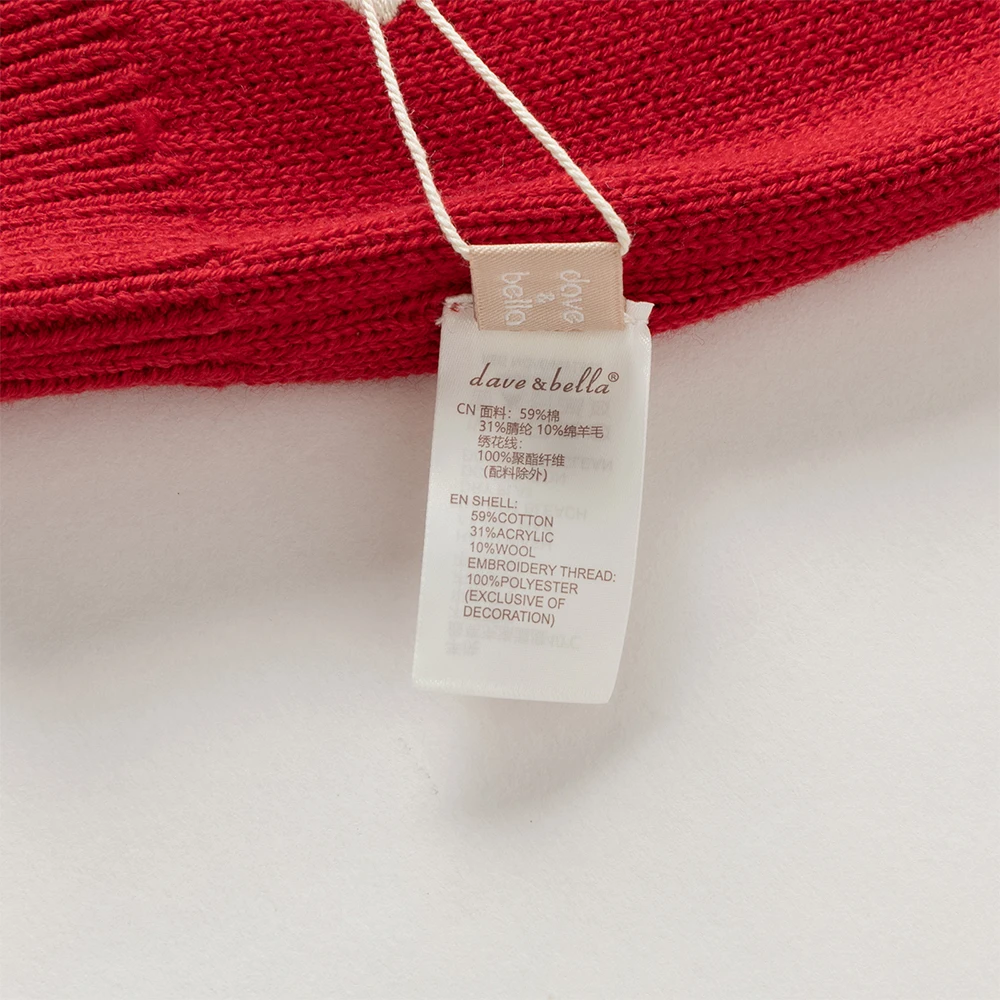 Dave Bella Girls Baby Autumn Winter Sweater Pullover Charm Cute Children Long Sleeve Sweet Knitted Top Cardigan Party DB4254247