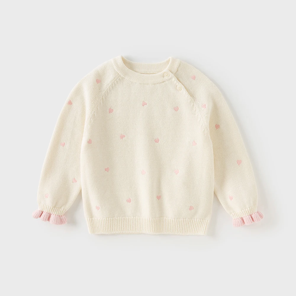 Dave Bella Girls Baby Autumn Winter Sweater Pullover Charm Cute Children Long Sleeve Sweet Knitted Top Cardigan Party DB4254247
