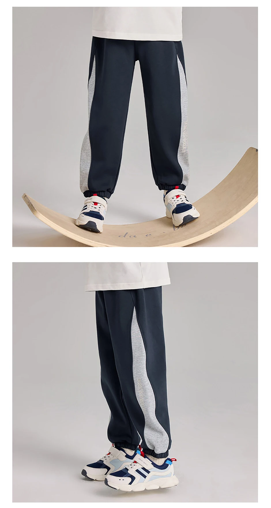 Dave Bella Children Knitted Jogger Pants Autumn Spring Boys Cotton Knitted Pants Elastic Waist Casual Sports Trousers DK1260960