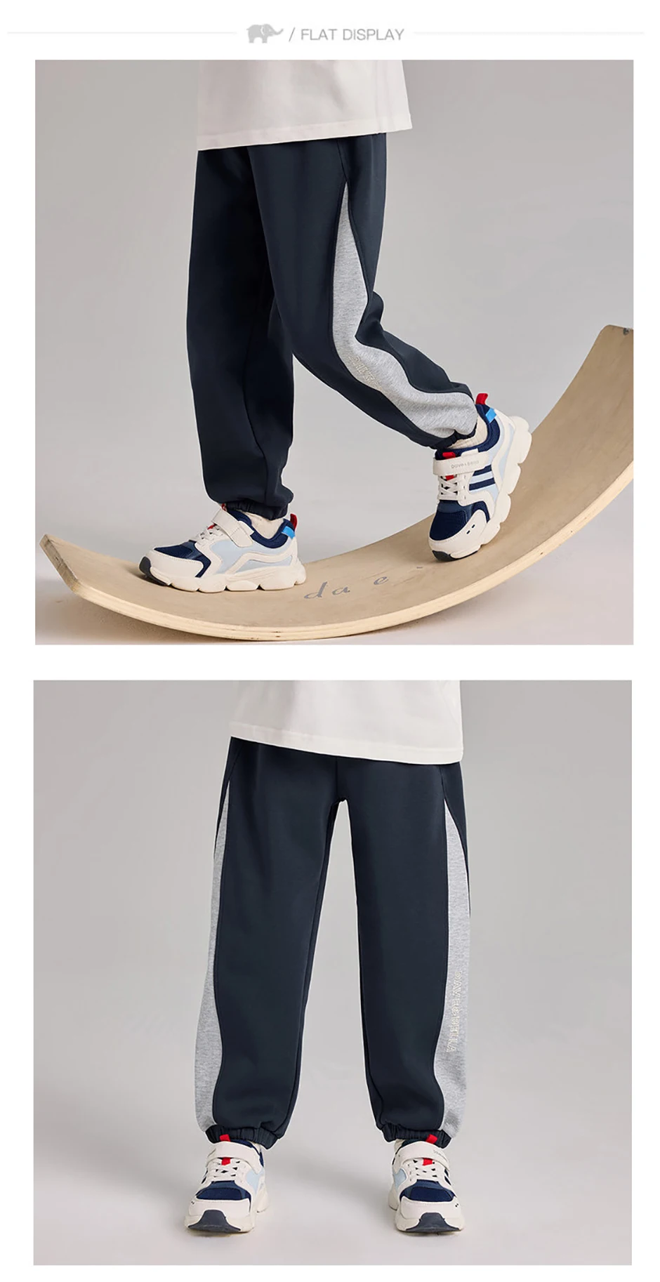 Dave Bella Children Knitted Jogger Pants Autumn Spring Boys Cotton Knitted Pants Elastic Waist Casual Sports Trousers DK1260960