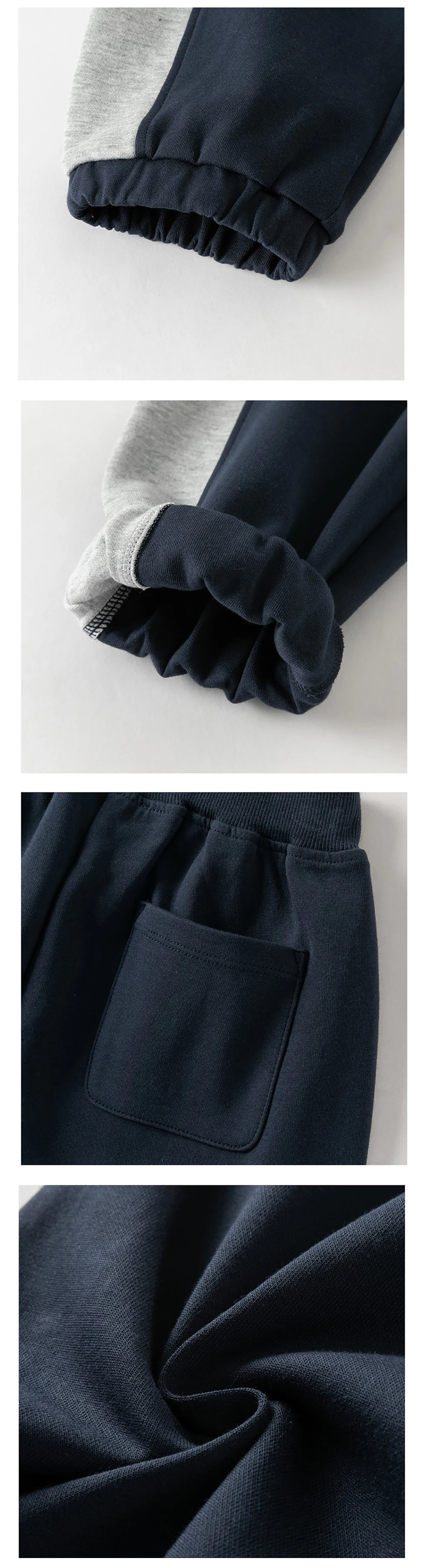 Dave Bella Children Knitted Jogger Pants Autumn Spring Boys Cotton Knitted Pants Elastic Waist Casual Sports Trousers DK1260960