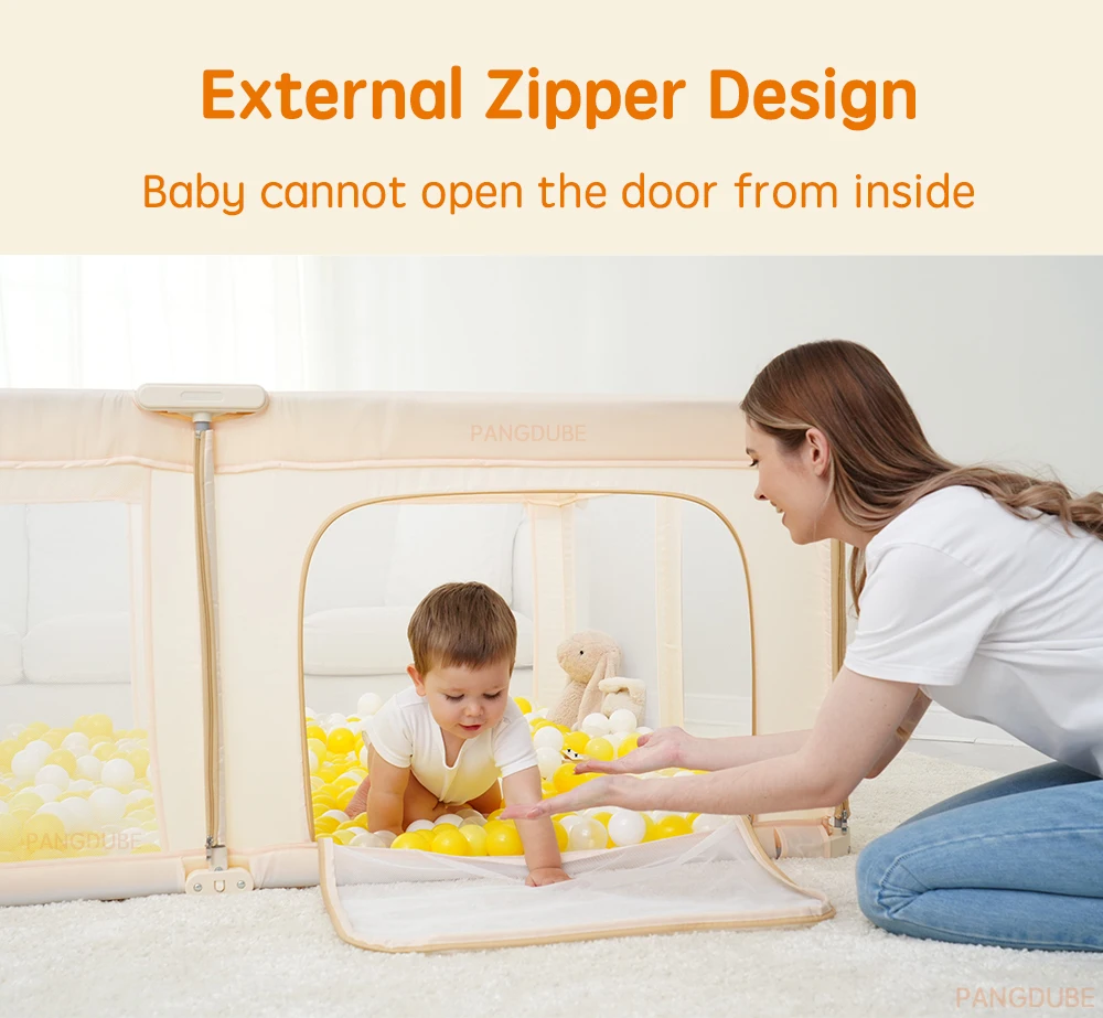 PANGDUBE Folding Baby Playpen Large Foldable Playground for Baby Safety Fence Activities for Baby Park Portable Baby Games Area