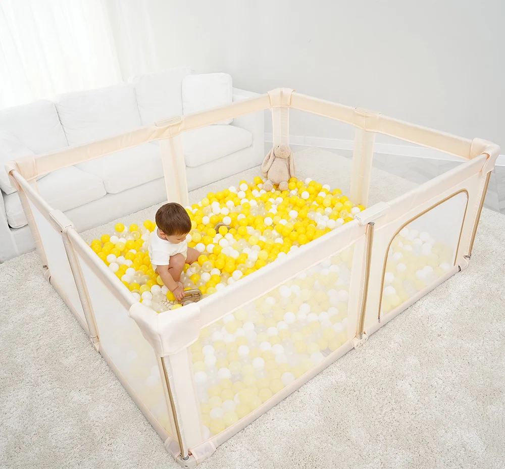 PANGDUBE Folding Baby Playpen Large Foldable Playground for Baby Safety Fence Activities for Baby Park Portable Baby Games Area