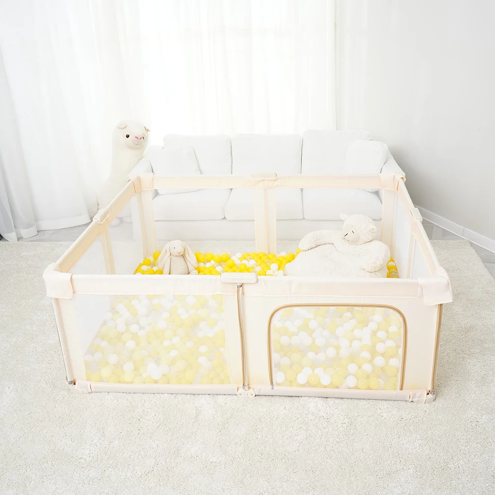 PANGDUBE Folding Baby Playpen Large Foldable Playground for Baby Safety Fence Activities for Baby Park Portable Baby Games Area